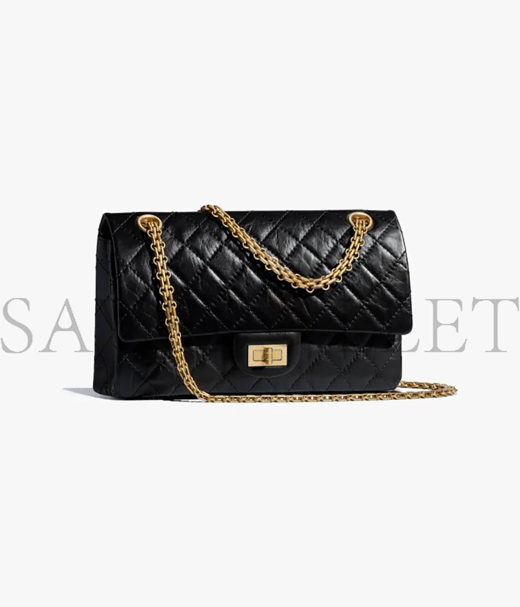 Ch*el 2.55 handbag gold hardware a37586 y04634 c3906 (24*16*7.5cm)
